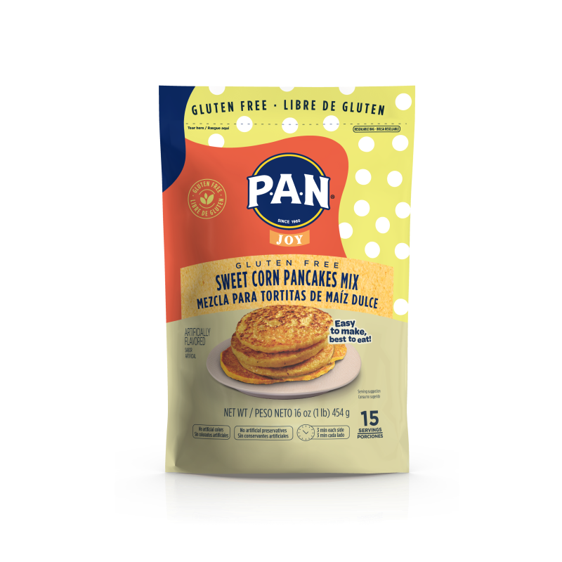 SWEET CORN PANCAKES MIX BY P.A.N. 1LB