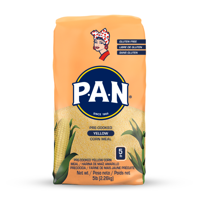 P.A.N. PRE-COOKED YELLOW CORN MEAL 5LB (GLUTEN FREE)