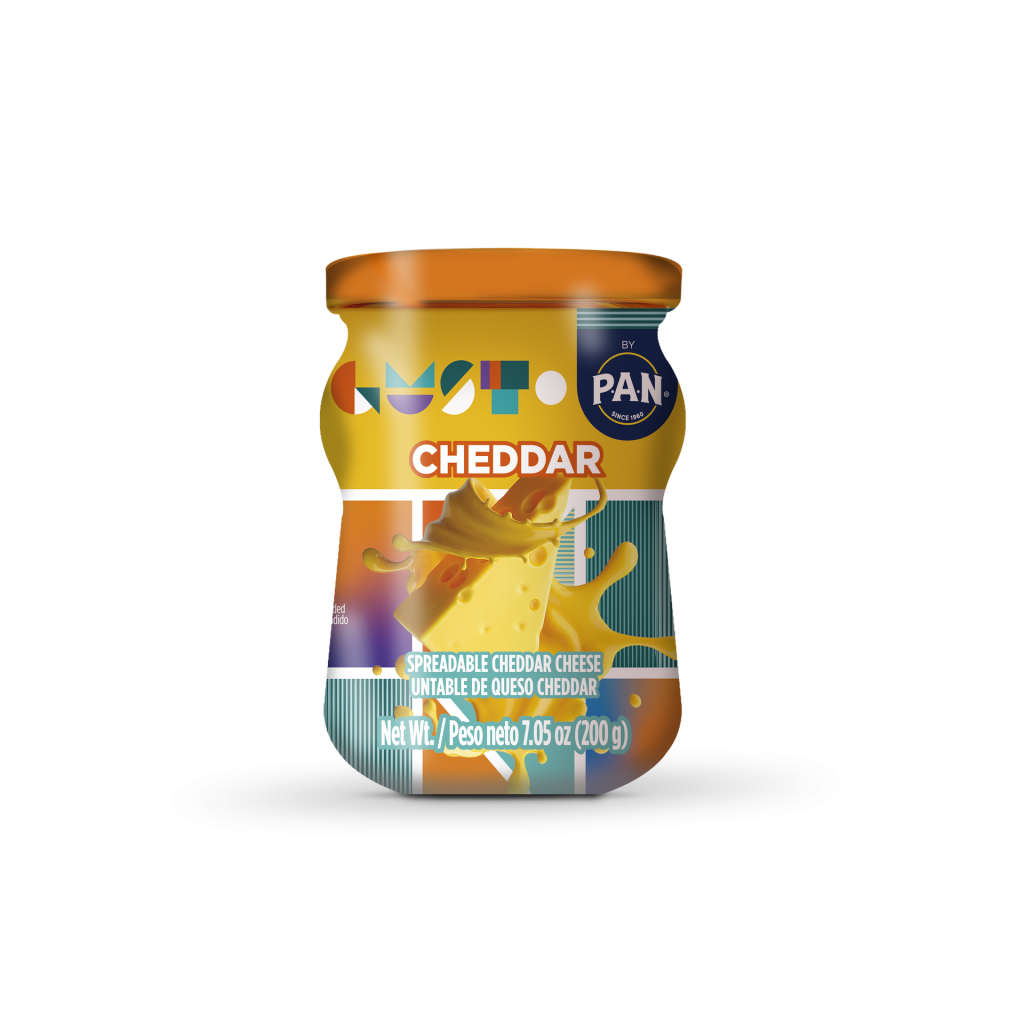 Spreadable Cheddar Cheese Gust by P.A.N. 200gr